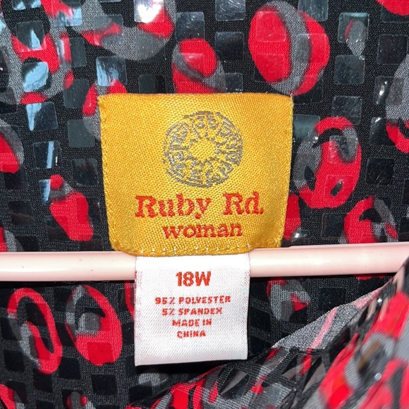 Womens Ruby Rd. Button Down Top - Picture 3 of 6